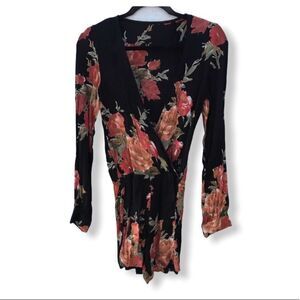 Blue‎ Life Floral Shorts Romper